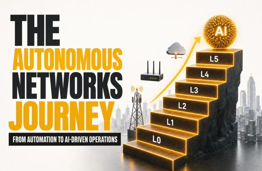 The Autonomous Networks Journey: From Basic Automation to AI-Driven Telco Operations