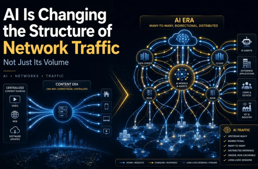 Artificial Intelligence Is Changing the Structure of Network Traffic, Not Just Its Volume
