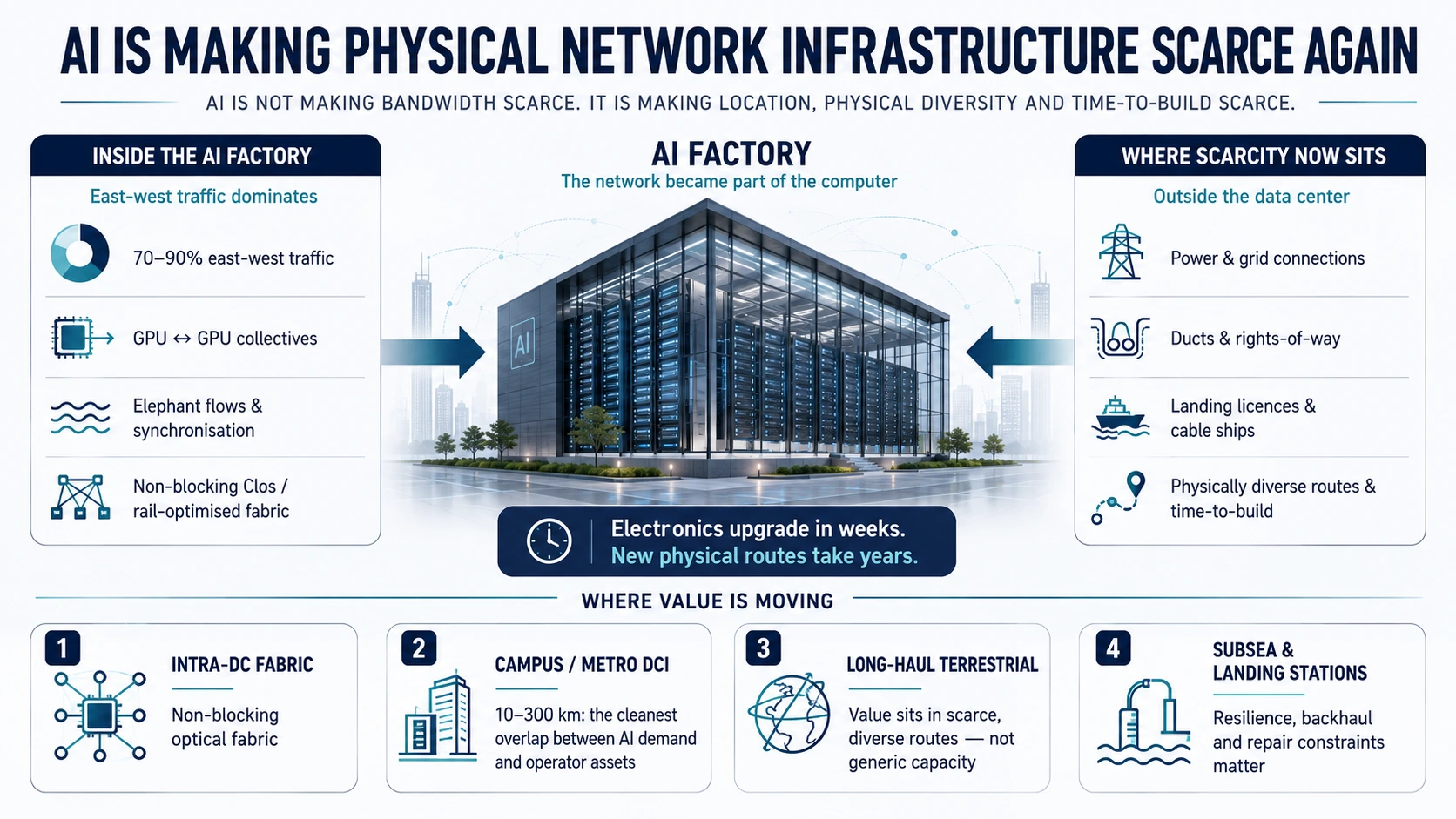 AI is making Physical nwtwork scarce again